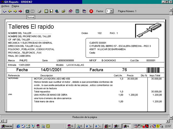 programa servicio tecnico