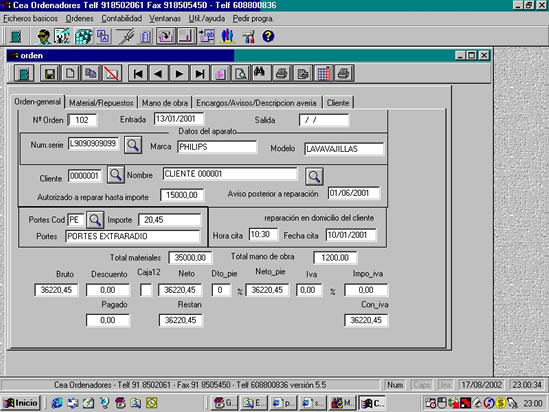 programa servicio tecnico